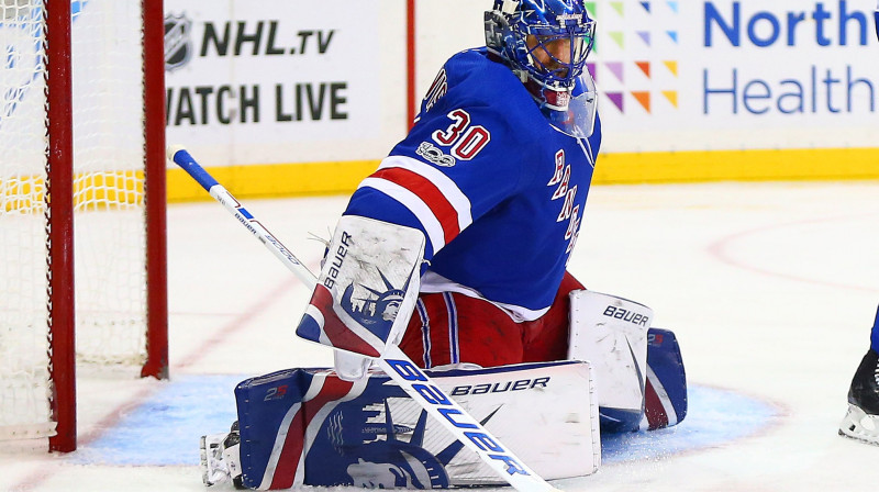 Ņujorkas "Rangers" vārtsargs Henriks Lundkvists
Foto: USA Today Sports/Scanpix