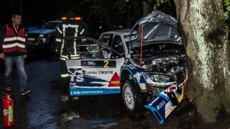 Sportista auto pēc avārijas
Foto: MVFoto