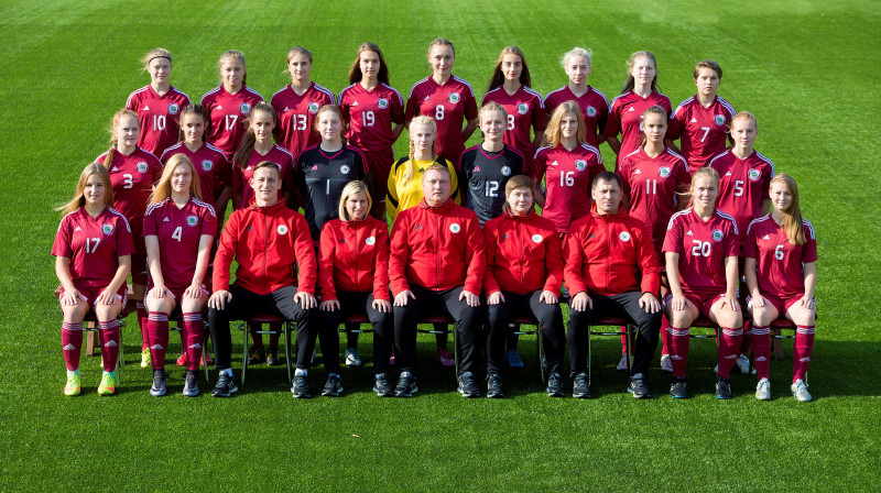 Latvijas U17 meiteņu izlase
Foto: LFF