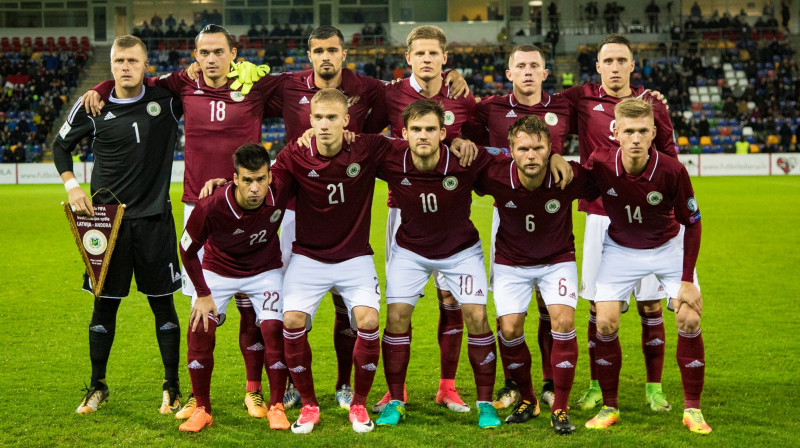 Latvijas futbola izlase pirms spēles ar Andoru
Foto: LFF.lv