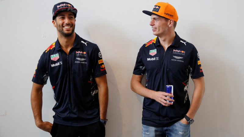 Daniels Rikjardo un Makss Verstapens
Foto: REUTERS/Scanpix