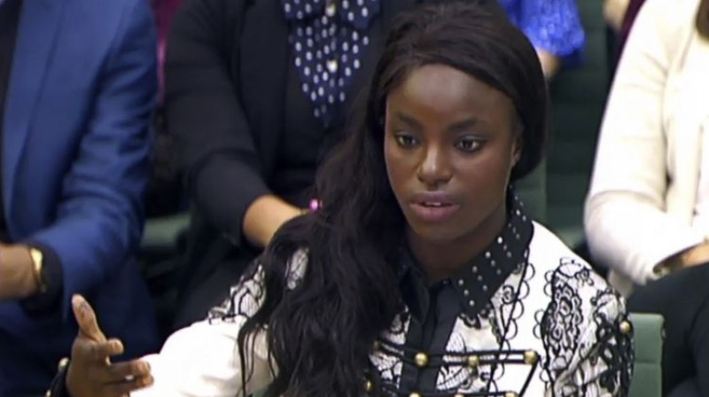 Eniola Aluko sniedz liecību Lielbritānijas parlamentā
Foto: AP/Scanpix