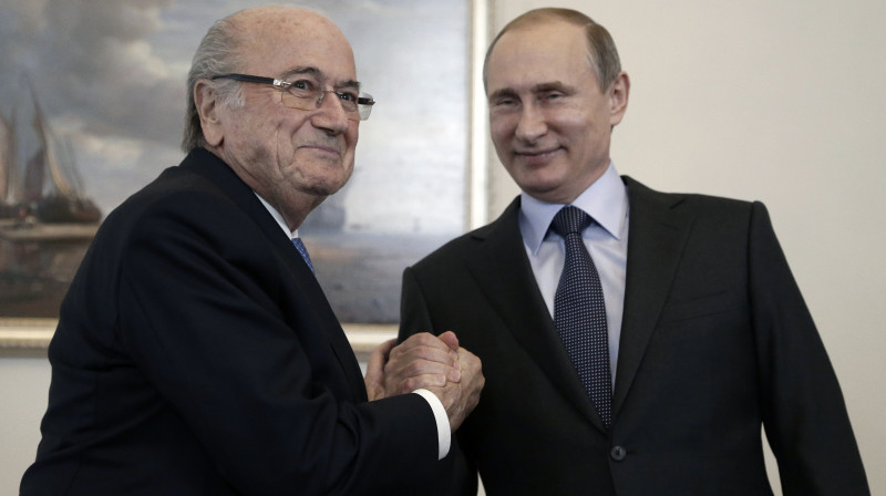 Zeps Blaters un Vladimirs Putins
Foto: AP/Scanpix