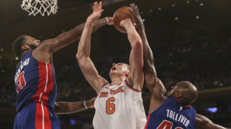 Kristaps Porziņģis pret Andrē Dramondu
Foto: USA Today Sports/Scanpix