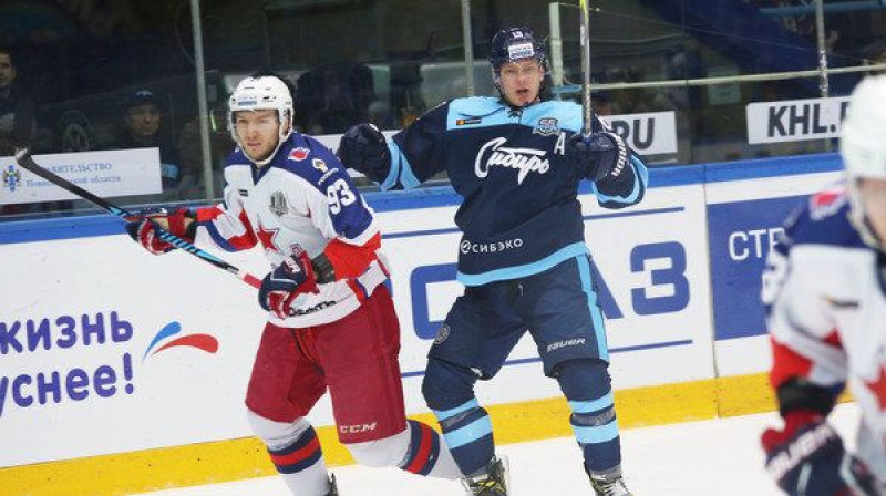 Maskavas CSKA pret Novosibirskas "Sibir"
Foto: hcsibir.ru
