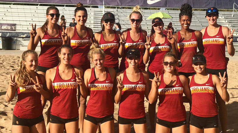 Dienvidkalifornijas Universitātes komanda
Foto: USC Beach Volleyball‏