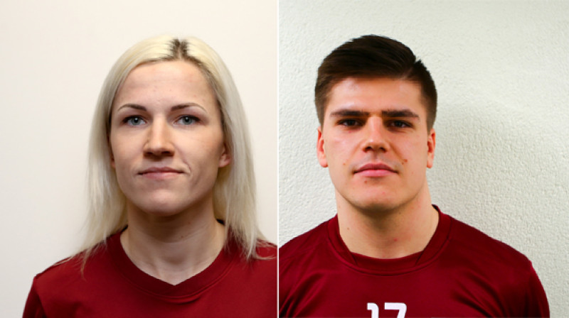 Paula Egle un Toms Akmeņlauks
Foto: Ritvars Raits, floorball.lv