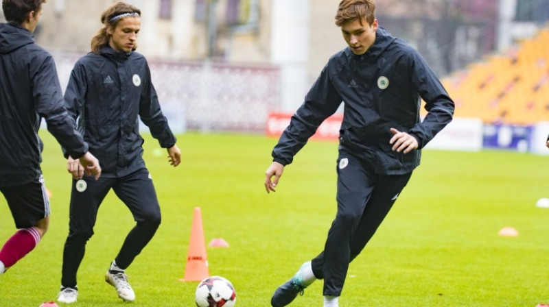 Ingars Sarmis Stuglis un Roberts Uldriķis
Foto: LFF