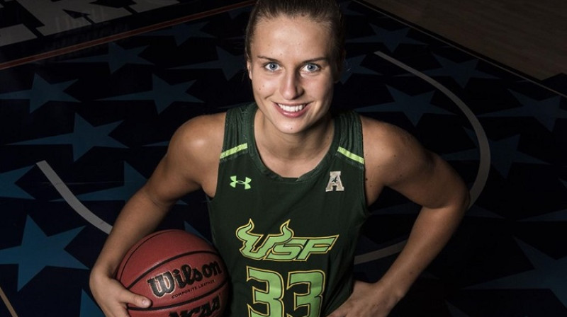 Kitija Laksa: 26 punkti uzvarā pār "HBU Huskies"
Foto: USF