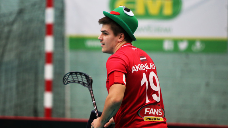 Toms Akmeņlauks (Lielvārde/Fat Pipe). Foto: Ritvars Raits, floorball.lv