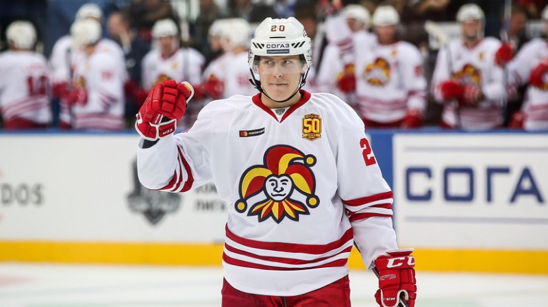 Eli Tolvanens - uzvaras vārtu autors Somijas spēlē pret Kanādu
Foto: www.khl.ru