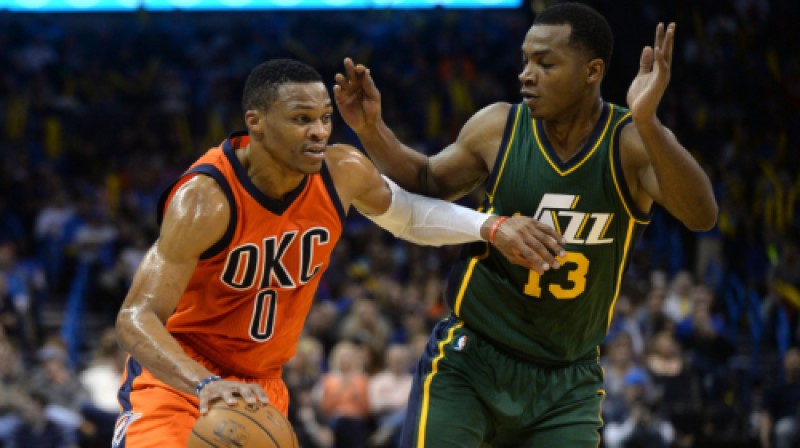 Rasels Vestbruks pret Elaidžu Milsepu
Foto: USA Today Sports/Scanpix
