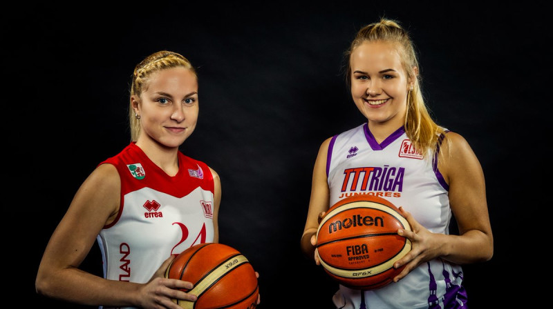 Sindija Kudule un Marianna Kļaviņa
Foto: Basket.lv