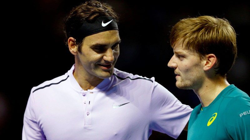 Rodžers Federers un Davids Gofāns
Foto: Reuters/Scanpix