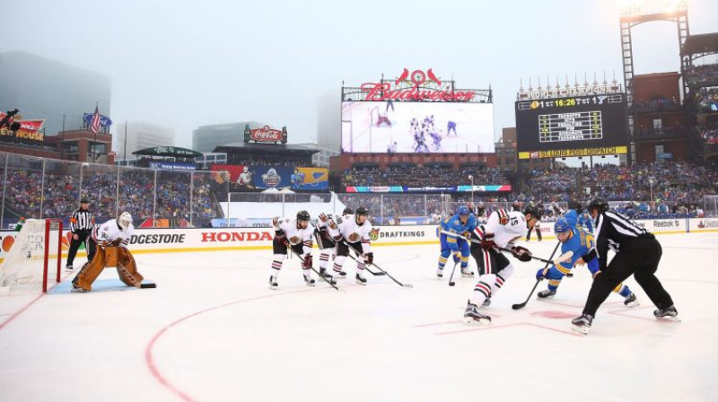 2017. gada Ziemas klasika starp Čikāgas un Sentluisas komandām
Foto: AFP/Scanpix