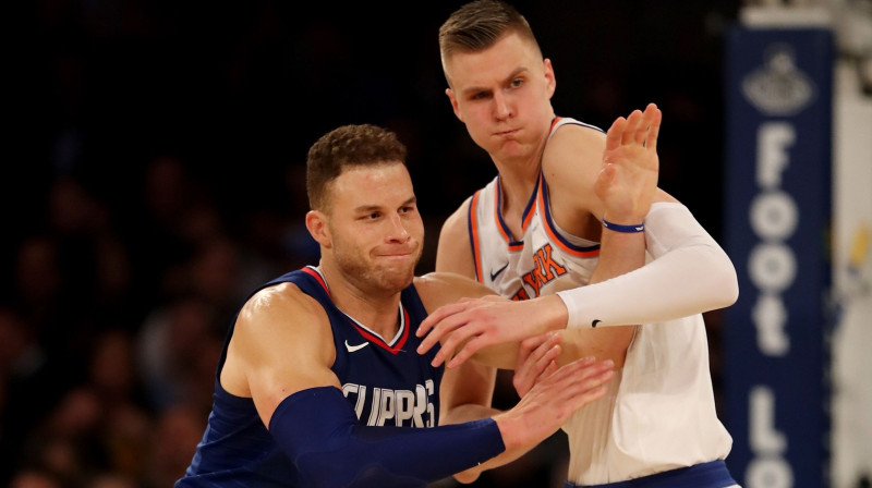 Bleiks Grifins un Kristaps Porziņģis
Foto: AFP/Scanpix