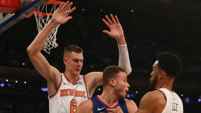 Kristaps Porziņģis spēlē pret "Clippers"
Foto: AFP/Scanpix