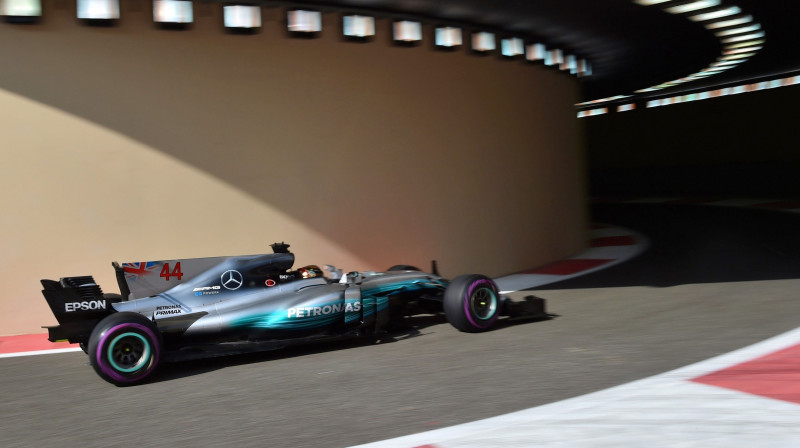 Lūiss Hamiltons Jasmarinas trases tunelī
Foto: AFP/Scanpix