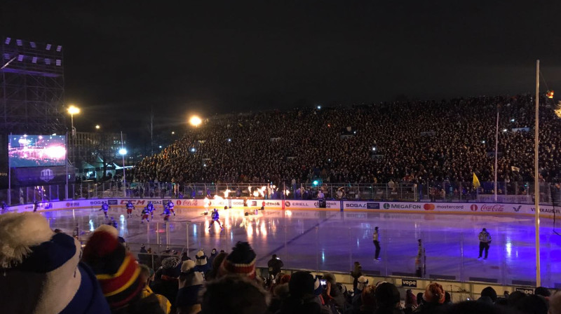 Bilde no "Helsinki Ice Challenge" spēles starp SKA un "Jokerit"
Foto: www.khl.ru