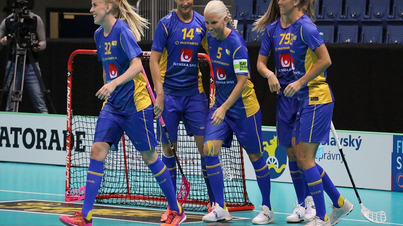 Zviedrijas izlase turnīra ievadā nav sastapusies ar problēmām
Foto: IFF Floorball