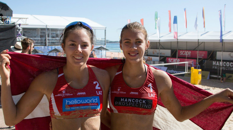 Anastasija Kravčenoka un Tīna Graudiņa 
Foto: Rūdis Dancis / Adelaide