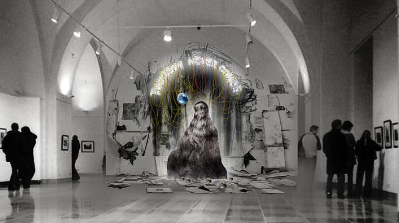 Artūrs Virtmanis. Skice instalācijai “Nākotnes iespringums”. 2017. Autora īpašums. Publicitātes foto