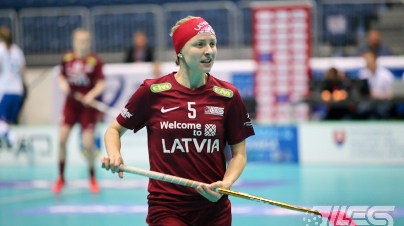 Iepriekš Zeltīte Bankava pret dānietēm ir spēlējusi gana rezultatīvi
Foto: Ritvars Raits, Floorball.lv