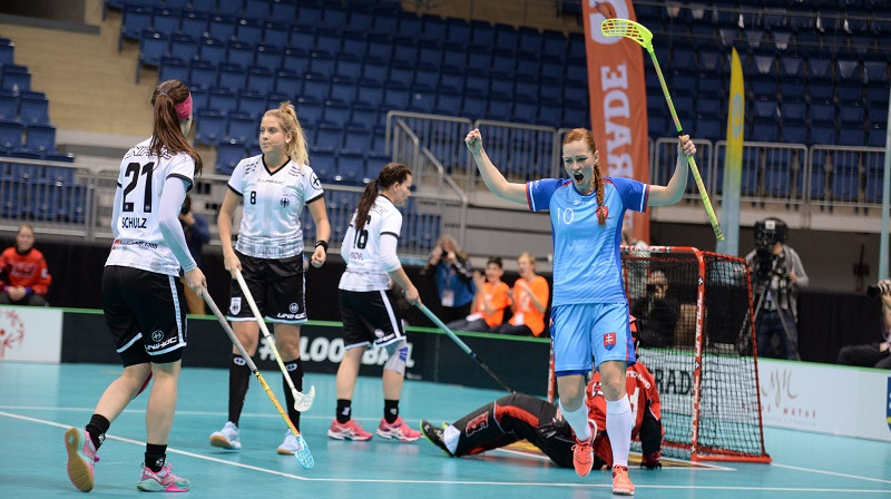 Slovākietēm līdz šim nav bijis iemesla skumt
Foto: IFF Floorball