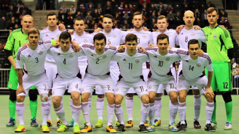 Latvijas telpu futbola izlase 
Foto: LFF