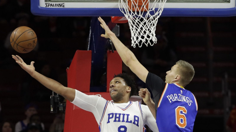 Džalils Okafors un Kristaps Porziņģis
Foto: AP/Scanpix