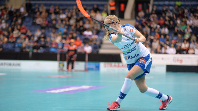 Somijas valstsvienība ne bez grūtībām aizsniegusies līdz pusfinālam
Foto: Floorball.org