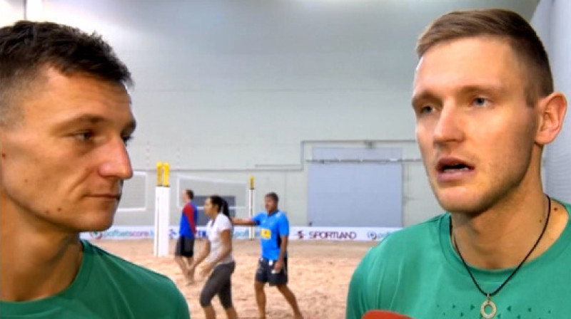 Mārtiņš Pļaviņš un Edgars Točs 
Foto: LTV1