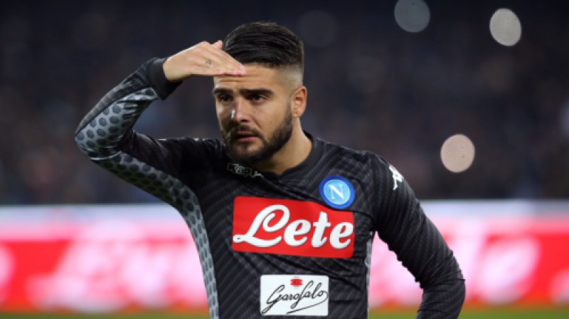 Viens no "Napoli" uzbrukuma līderiem Lorenco Insinje
Foto: Reuters/Scanpix