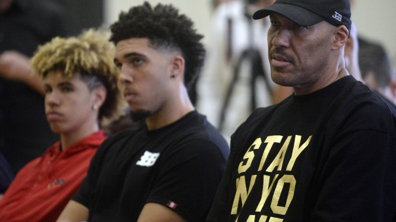 Lamelo, Liandželo un Lavārs Boli
Foto: USA Today Sports / Scanpix