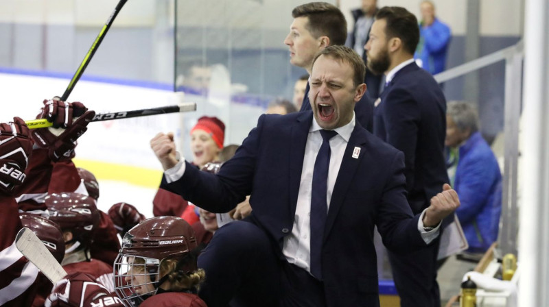 Kārlim Zirnim šis bija pirmais PČ kā galvenajam trenerim
Foto: Tanya Longgarro