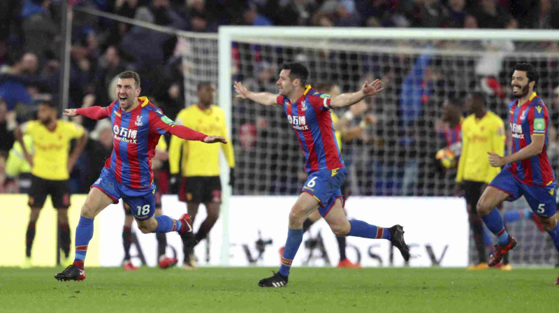 Džeimss Makarturs atzīmē uzvaras vārtu guvumu mačā pret "Watford"
Foto:  TT NYHETSBYRÅN/Scanpix