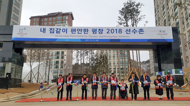 Olimpisko spēļu ciemata atklāšana
Foto: PyeongChang 2018