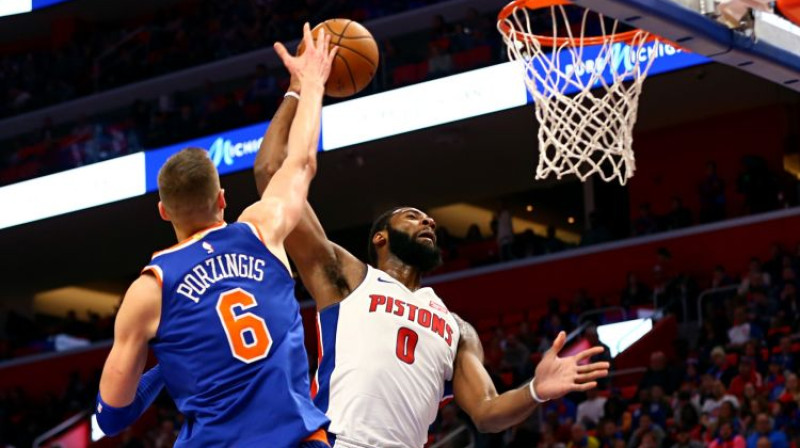 Kristaps Porziņģis cīņā ar Andrē Dramondu
Foto: USA Today Sports/Scanpix