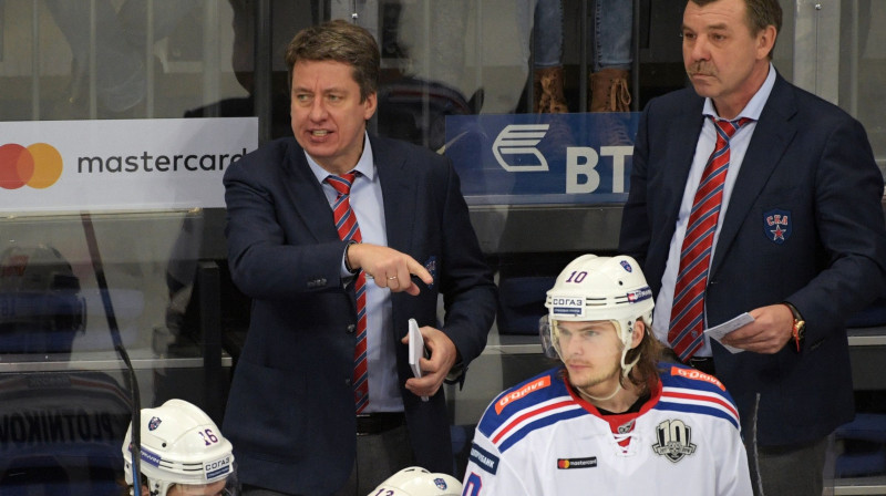 Harijs Vītoliņš un Oļegs Znaroks 
Foto: Sputnik / Scanpix