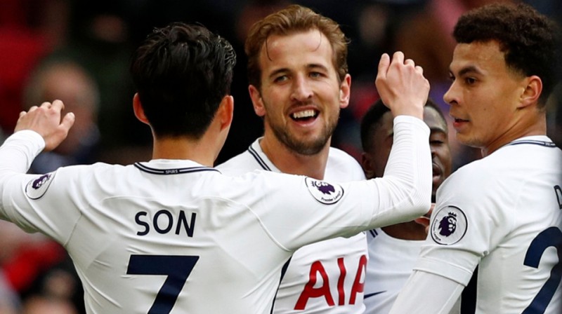 Visi trīs ''Tottenham'' vārtu guvēji
Foto: AFP/Scanpix