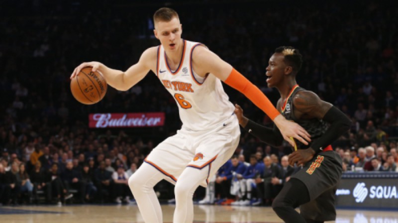 Kristaps Porziņģis pret Denisu Šrēderu
Foto: USA Today Sports/Scanpix