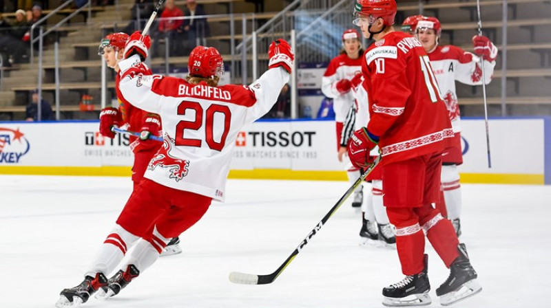 Dānija pret Baltkrieviju
Foto: IIHF