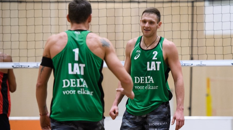 Mārtiņš Pļaviņš un Edgars Točs
Foto: FIVB