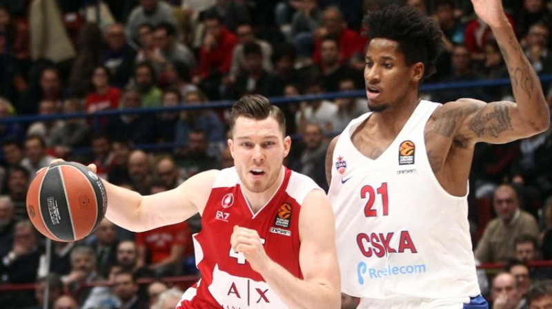 Dairis Bertāns pret CSKA
Foto: LaPresse/Scanpix