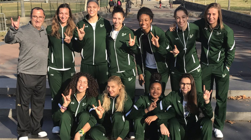 Kitija Laksa un "USF Bulls" ASV galvaspilsētā Vašingtonā
Foto: USF