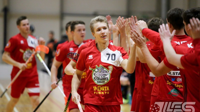 Divi vārti talsinieka Jāņa Ragovska kontā
Foto: Ritvars Raits, floorball.lv