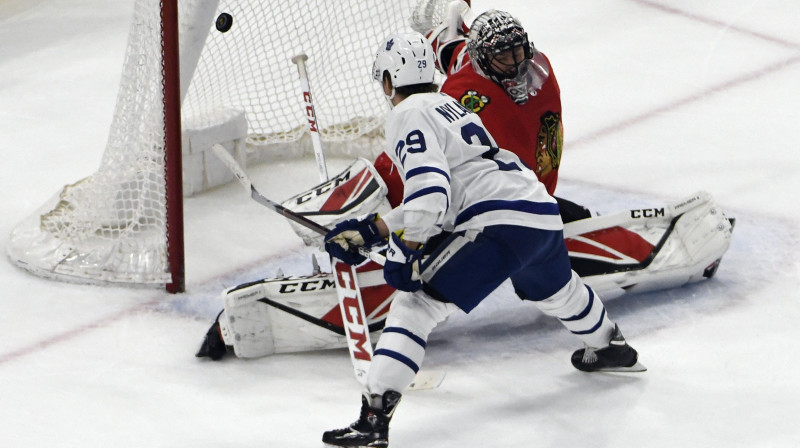 Viljams Nīlanders realizē bullīti papildlaikā
Foto: USA Today Sports/Scanpix