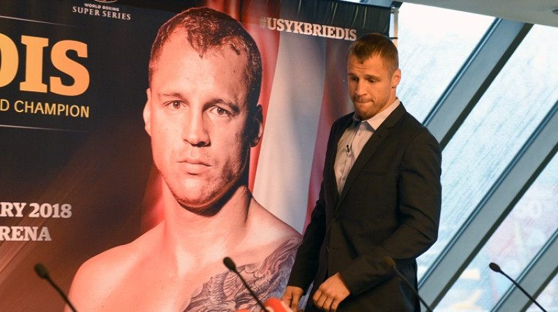 Mairis Briedis preses konferencē 25. janvārī
Foto: Romāns Kokšarovs, f64