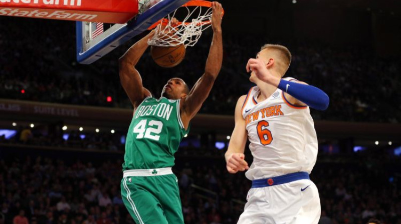 Els Horfords un Kristaps Porziņģis
Foto: USA Today Sports/Scanpix