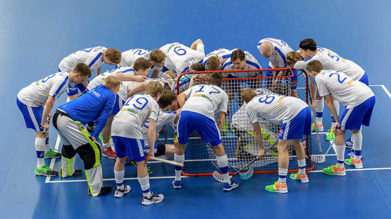Somijas florbolistiem šodien prognozējami vieglākā spēle turnīrā
Foto: IFF Floorball
